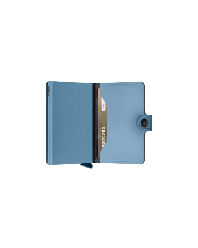 Secrid - Portafoglio piccolo in pelle vacchetta e alluminio Miniwallet Yard