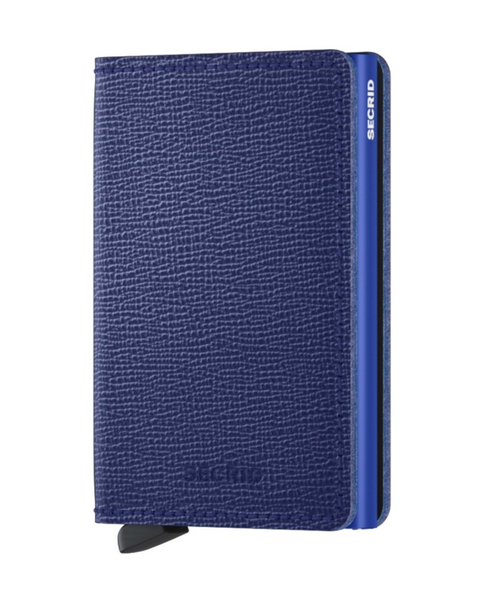Secrid - Portafoglio sottile in pelle e alluminio Slimwallet Crisple