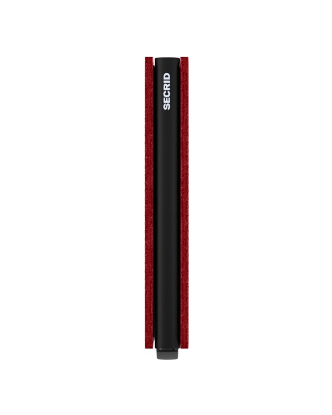 Secrid - Portafoglio slim in pelle traforata e alluminio Slimwallet Fuel