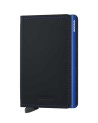 Secrid - Portafoglio sottile in pelle matte e alluminio Slimwallet Matte