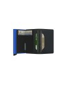 Secrid - Portafoglio sottile in pelle matte e alluminio Slimwallet Matte