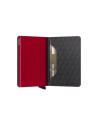 Secrid - Slimwallet Optical: A slim leather and aluminum wallet with a geometric pattern