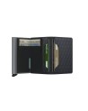 Secrid - Slimwallet Optical: A slim leather and aluminum wallet with a geometric pattern
