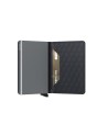 Secrid - Slimwallet Optical: A slim leather and aluminum wallet with a geometric pattern