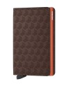 Secrid - Slimwallet Optical: A slim leather and aluminum wallet with a geometric pattern