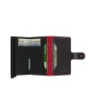 Secrid -  Portafoglio piccolo in pelle traforata e alluminio Miniwallet Perforate
