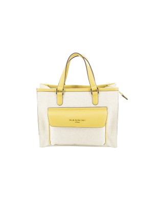 Nannini – Marica Large Canvas and Leather Handbag