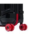 Piquadro x Ducati - Hard-shell, 4-wheel polycarbonate carry-on trolley