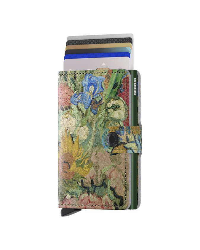  Secrid - Portafoglio in pelle e alluminio stampe Miniwallet Art