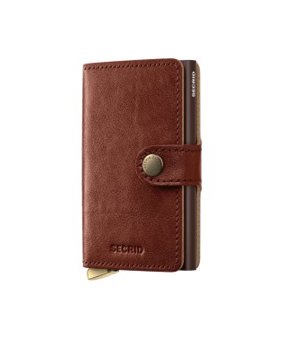 Secrid - Miniwallet Basco: Small Leather and Aluminum Wallet