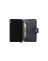  Secrid - Portafoglio piccolo in pelle e alluminio Miniwallet