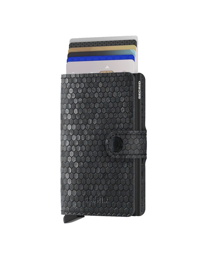  Secrid - Portafoglio uomo in pelle e alluminio Miniwallet