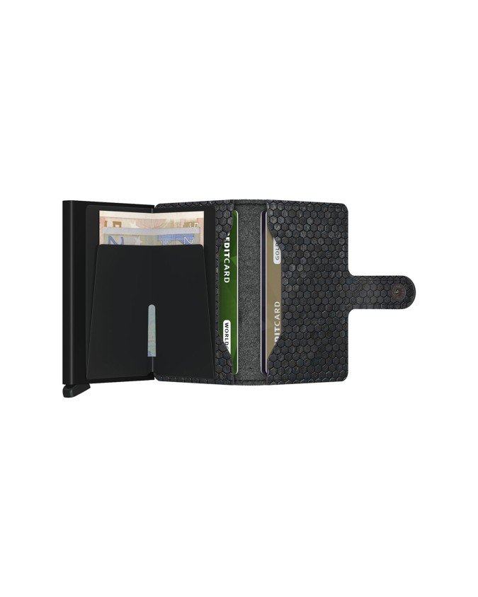  Secrid - Portafoglio uomo in pelle e alluminio Miniwallet