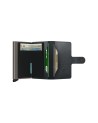 Secrid - Portafoglio piccolo in pelle ecologica e alluminio Miniwallet Mirum