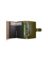 Secrid - Miniwallet Stitch Men's Leather and Aluminum Wallet