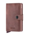 Secrid - Portafoglio in pelle sfumata ed alluminio Miniwallet Vintage