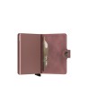 Secrid - Portafoglio in pelle sfumata ed alluminio Miniwallet Vintage