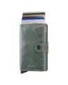 Secrid - Portafoglio in pelle sfumata ed alluminio Miniwallet Vintage