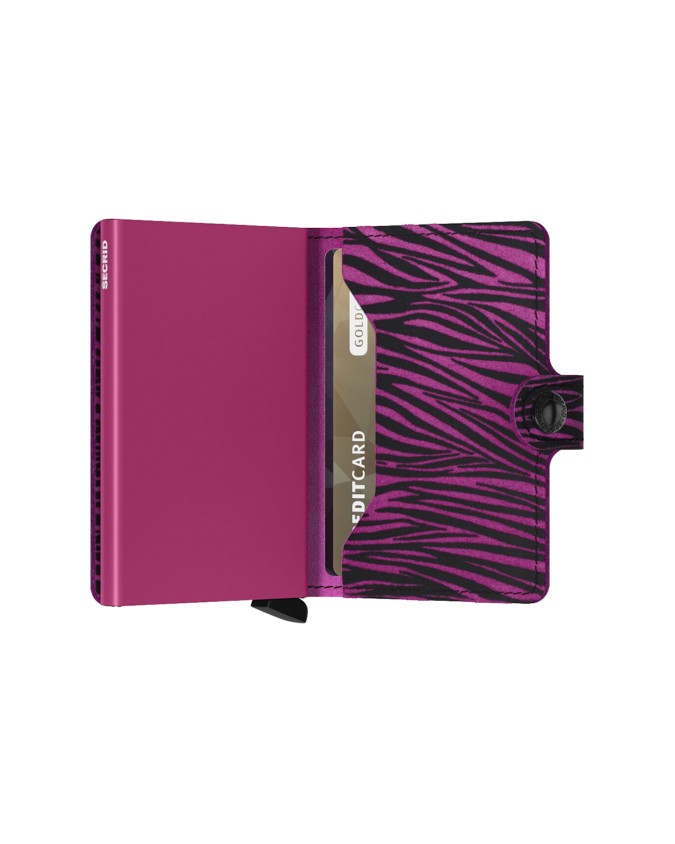  Secrid - Portafoglio piccolo in pelle alluminio Miniwallet