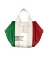 Manikomio Design – Borsa in pelle a mano con bandiera italiana Lady24