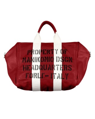  Manikomio Design - Borsa a mano media in pelle 38 Genuine