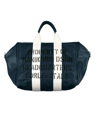 Manikomio Design - Mittelgroße Handtasche aus Leder 38...