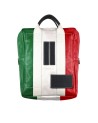 Manikomio Design - Zaino in pelle porta pc 15''  BPCK Classic italian flag