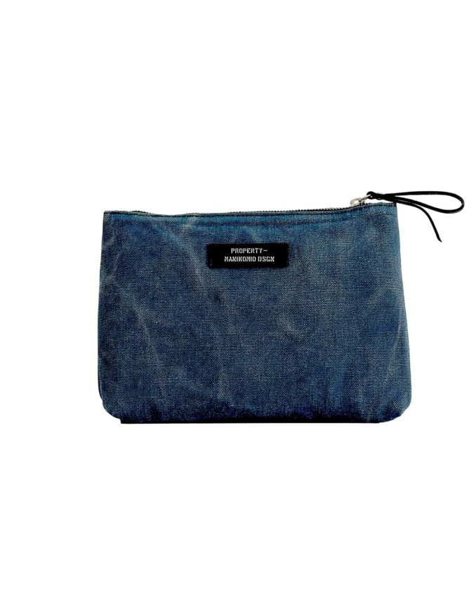 Manikomio Design - Clutch in cotone con tracolla Tg L  Olona Cotton