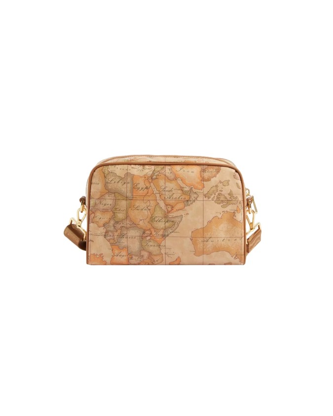 Alviero Martini Prima Classe - Borsa a tracolla reporter in tessuto Geo Soft