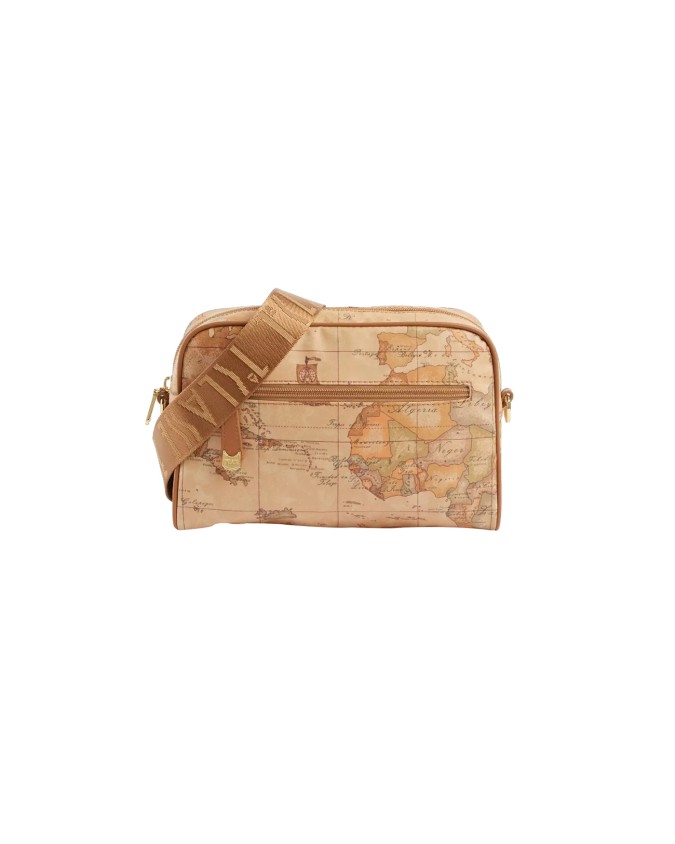 Alviero Martini Prima Classe - Borsa a tracolla reporter in tessuto Geo Soft