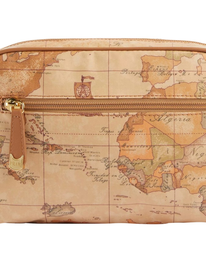 Alviero Martini Prima Classe - Borsa a tracolla reporter in tessuto Geo Soft