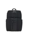  Piquadro - Zaino da viaggio porta pc 15,6" in pelle e tessuto