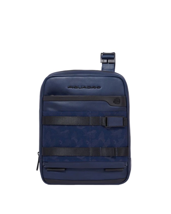  Piquadro - Borsello a tracolla uomo in pelle per iPad® modulare