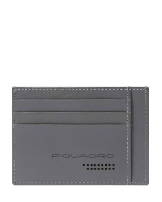 Piquadro - Urban Leather Credit Card Holder - Gray