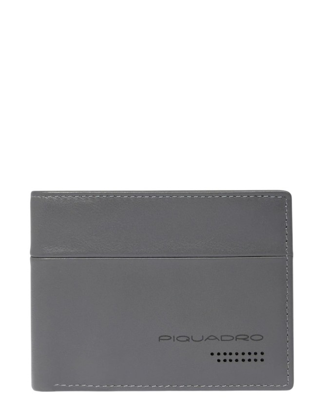  Piquadro - Portafoglio uomo in pelle con portamonete Urban