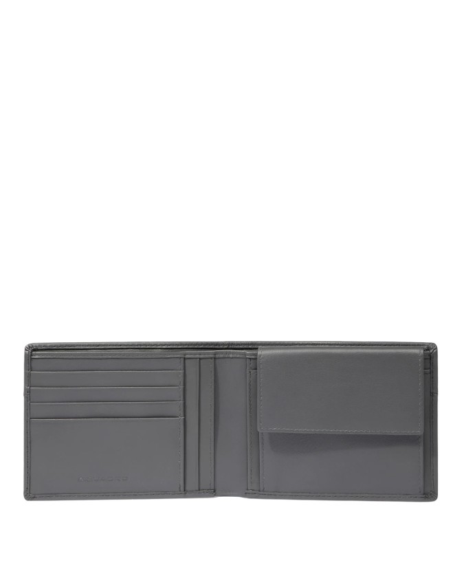  Piquadro - Portafoglio uomo in pelle con portamonete Urban