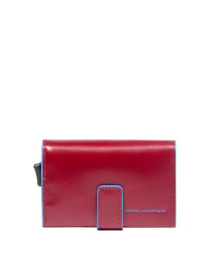  Piquadro - Porta carte di credito compatto in pelle Blue Square 2