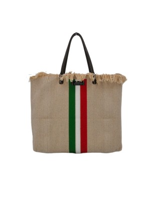  Manikomio Design - Shopper in Cotone e Pelle N°2