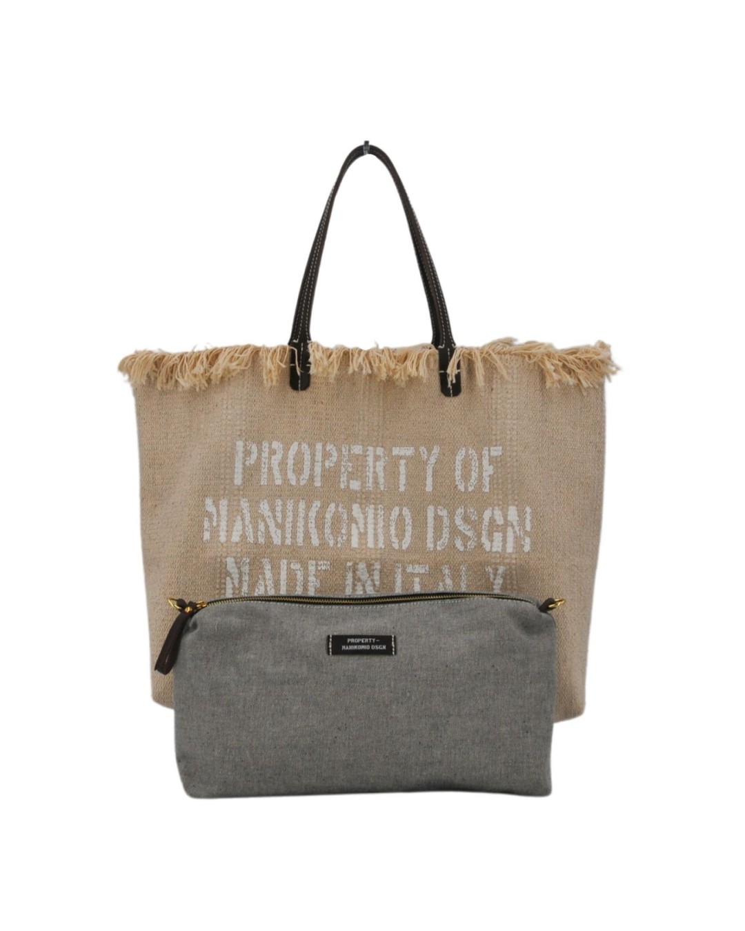  Manikomio Design - Shopper in Cotone e Pelle N°2