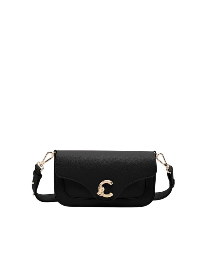  Coccinelle - Borsa a spalla e a tracolla in pelle con patta
