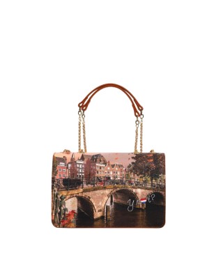 Ynot- Borsa a tracolla Donna Flap Bag Yesbag