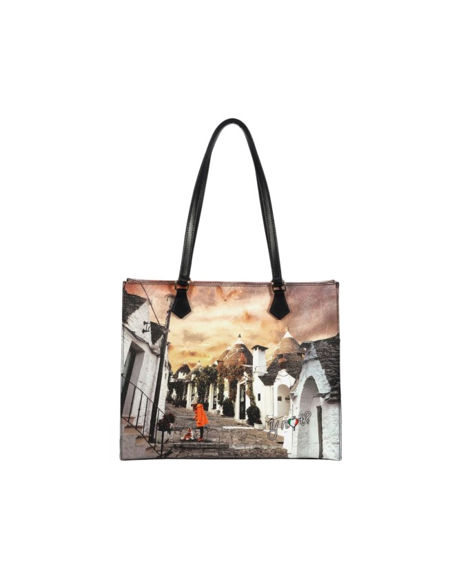Ynot - Borsa Donna con tasca sul retro Yesbag