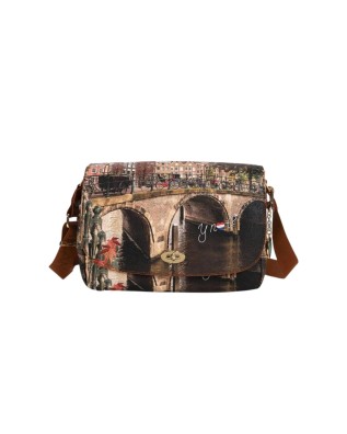 Ynot - Women's Flap-Style Shoulder Bag, "Yesbag" Model