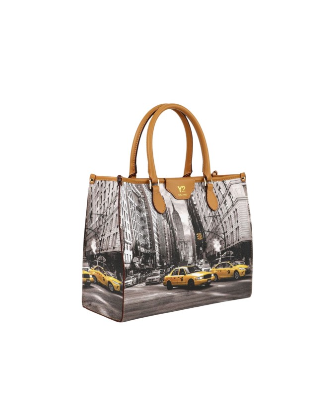  Ynot - Borsa Elegance shopper con stampa all over