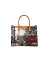  Ynot - Borsa Elegance shopper con stampa all over