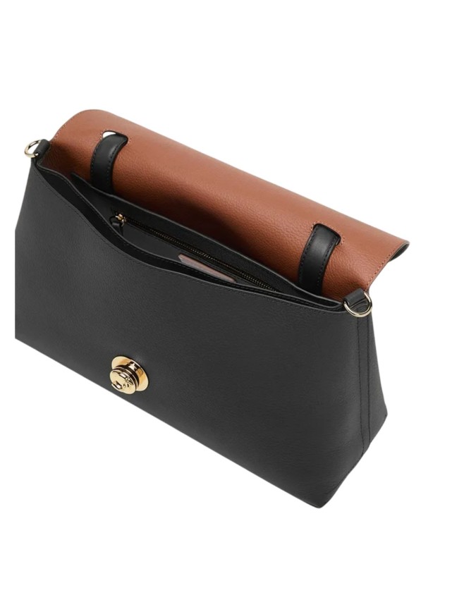  Coccinelle - Borsa a mano con tracolla e patta in pelle Tg. 