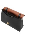 Coccinelle - Borsa a mano con tracolla e patta in pelle Tg. 
