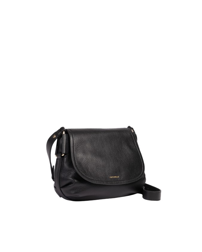  Coccinelle - Borsa a tracolla in pelle con patta Rebekka