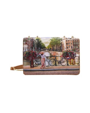  Ynot - Borsa donna a spalla con pattina Yesbag
