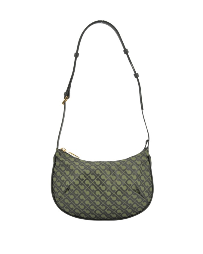 Gherardini - Borsa a tracolla mini con zip dorata in tessuto